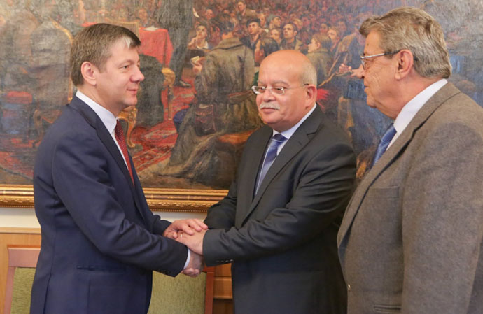 Дмитрий Новиков провёл встречу с генеральным секретарём ЦК Компартии Ливана Халедом Хадади
