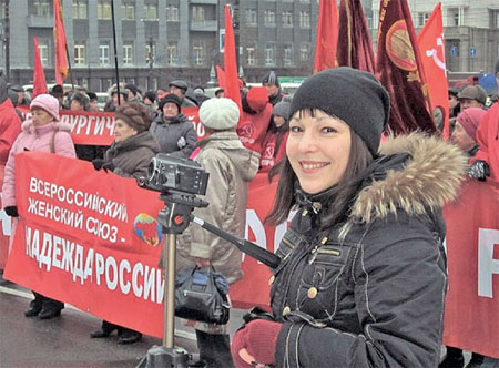 Великий Октябрь в Челябинске. Фото с Интернет сайта Челябинского областного отделения КПРФ